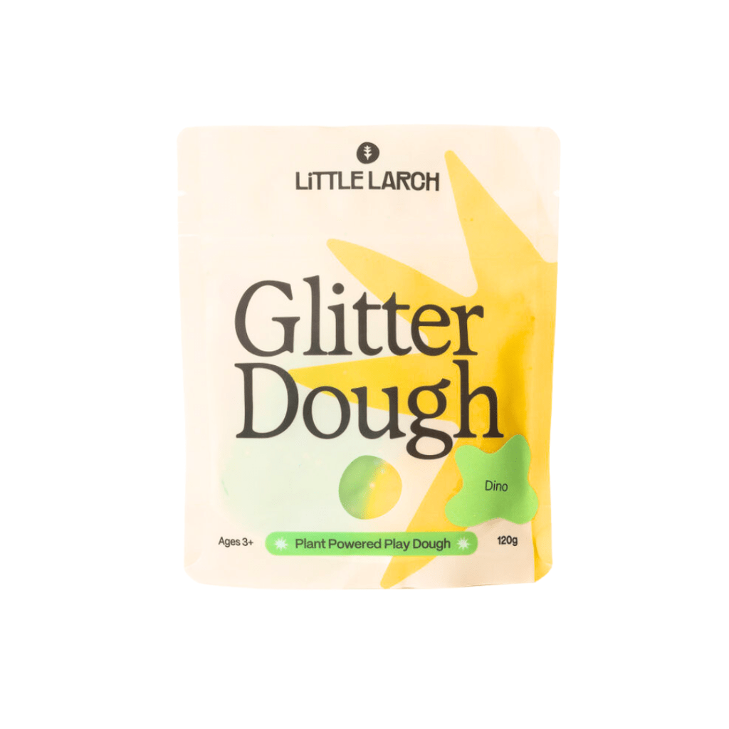 Little Larch Dino Natural Glitter Dough