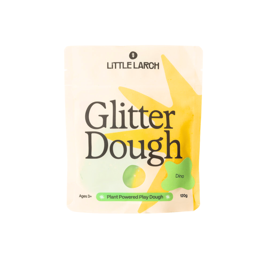 Glitter Dough_Dino Little Larch Dino Natural Glitter Dough