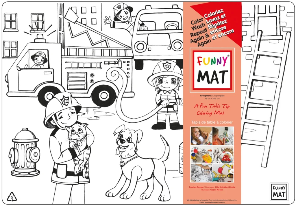 Table Top Coloring Place Mat