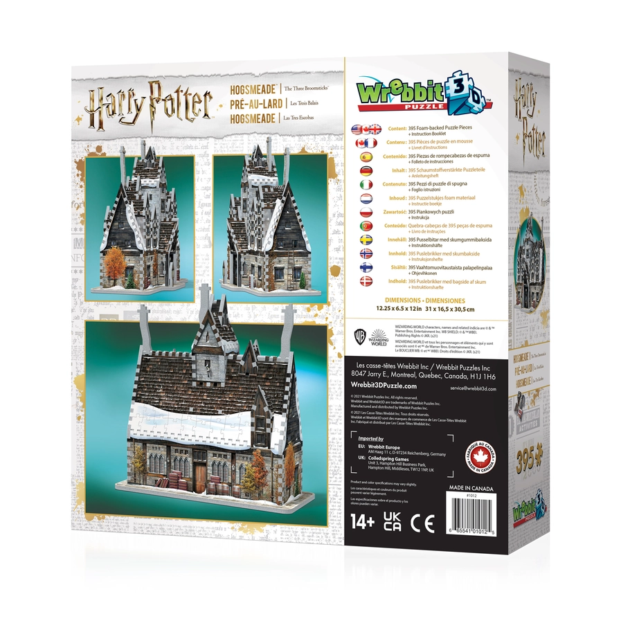 cae467895801b5f79edfa83cc42d4af9a604077c58aa3198678292062446d957 Harry Potter's Hogsmeade™ - The Three Broomsticks™ 3D Puzzle - Image 3