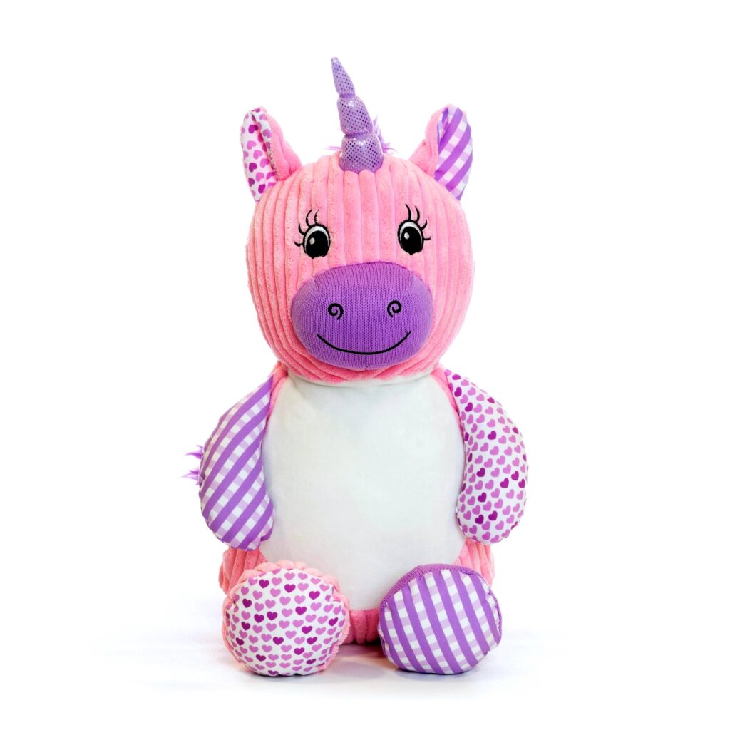 Baby Collection Sensory Pink Unicorn Cubbies Teddy Bear