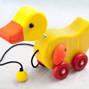 Wooden Pull Duck with Bobbing Head