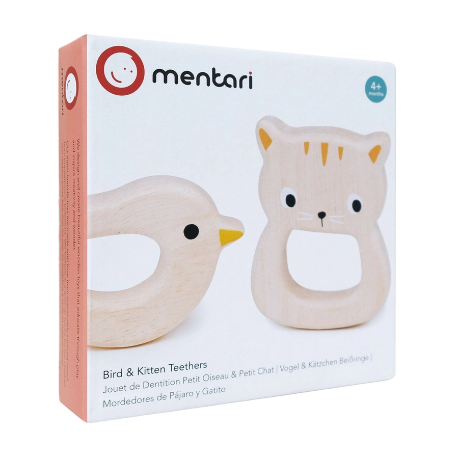 c0f49ce1dfedf75190366a506287773cd46f176698fe65ebfa17db06a7b313fc Mentari: Bird & Kitten Teethers