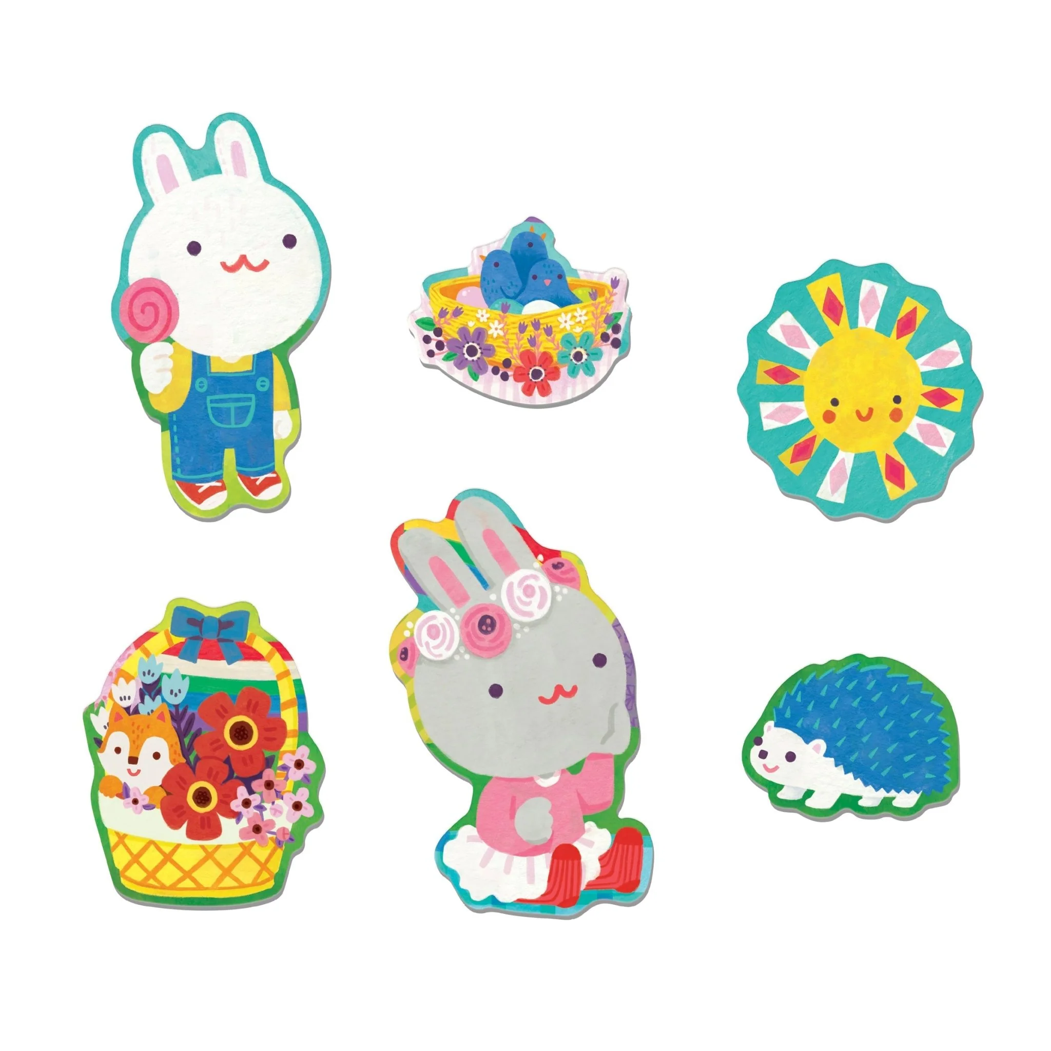 garden-bunnies-25-piece-floor-puzzle-with-shaped-pieces-9780735372443-459706 Garden Bunnies: 25 Piece Floor Puzzle with Shaped Pieces - Image 3